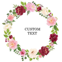 Load image into Gallery viewer, Personalized Custom Name  Flower Print  Wedding Bride Team Robes Bridal Party Robes Bridesmaid Robes gift