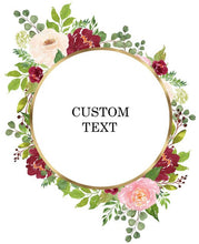 Load image into Gallery viewer, Personalized Custom Name  Flower Print  Wedding Bride Team Robes Bridal Party Robes Bridesmaid Robes gift
