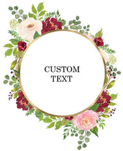 Load image into Gallery viewer, Personalized Custom Name  Flower Print  Wedding Bride Team Robes Bridal Party Robes Bridesmaid Robes gift