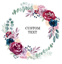 Load image into Gallery viewer, Personalized Custom Name  Flower Print  Wedding Bride Team Robes Bridal Party Robes Bridesmaid Robes gift
