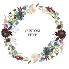 Load image into Gallery viewer, Personalized Custom Name  Flower Print  Wedding Bride Team Robes Bridal Party Robes Bridesmaid Robes gift