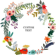 Load image into Gallery viewer, Personalized Custom Name  Flower Print  Wedding Bride Team Robes Bridal Party Robes Bridesmaid Robes gift