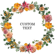 Load image into Gallery viewer, Personalized Custom Name  Flower Print  Wedding Bride Team Robes Bridal Party Robes Bridesmaid Robes gift