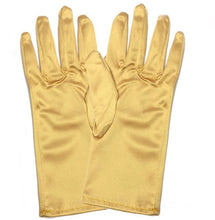 Load image into Gallery viewer, Wrist Length Bridal Gloves with Pretty Simulated Pearl Detail