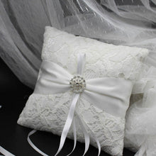 Load image into Gallery viewer, Assorted Styles Lovely Ring Bearer Pillows Decorated with Lace and Pearls