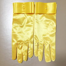 Load image into Gallery viewer, Wrist Length Bridal Gloves with Pretty Simulated Pearl Detail