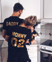 Load image into Gallery viewer, Family Matching Clothes Family Look Cotton T-shirt DADDY MOMMY KID BABY Funny Letter Print Number Tops Tees Summer