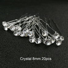 Load image into Gallery viewer, Women U Shape Hair Clips Bobby Pins for Women Girls Brides Hairstyling Tools Accessories Crystal Pearl Hairpins Metal Barrettes