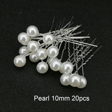 Load image into Gallery viewer, Women U Shape Hair Clips Bobby Pins for Women Girls Brides Hairstyling Tools Accessories Crystal Pearl Hairpins Metal Barrettes