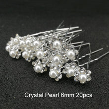 Load image into Gallery viewer, Women U Shape Hair Clips Bobby Pins for Women Girls Brides Hairstyling Tools Accessories Crystal Pearl Hairpins Metal Barrettes