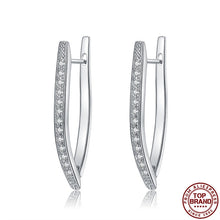 Load image into Gallery viewer, Stud Earrings Hot Luxury V Shape Earrings 5A Cubic Zirconia Earrings For Women Fashion Jewelry Cute Wedding Earrings 2021