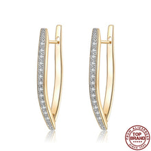 Load image into Gallery viewer, Stud Earrings Hot Luxury V Shape Earrings 5A Cubic Zirconia Earrings For Women Fashion Jewelry Cute Wedding Earrings 2021