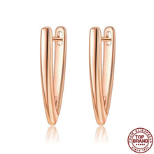 Load image into Gallery viewer, Stud Earrings Hot Luxury V Shape Earrings 5A Cubic Zirconia Earrings For Women Fashion Jewelry Cute Wedding Earrings 2021
