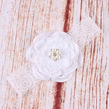 Load image into Gallery viewer, Precious Angelic Princess Flower Girl Feather Lace Headband-Rose Rhinestone Head Wear