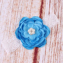 Load image into Gallery viewer, Precious Angelic Princess Flower Girl Feather Lace Headband-Rose Rhinestone Head Wear