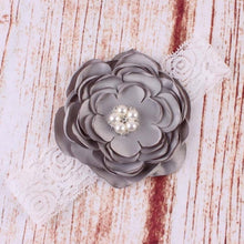 Load image into Gallery viewer, Precious Angelic Princess Flower Girl Feather Lace Headband-Rose Rhinestone Head Wear