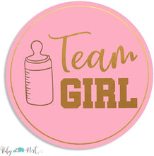 Load image into Gallery viewer, Gender Reveal Stickers Games Team Boy-Team Girl-Baby Shower Supply  Its Boy or Girl Vote Gift Bag Sticker