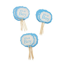 Load image into Gallery viewer, Gender Reveal Stickers Games Team Boy-Team Girl-Baby Shower Supply  Its Boy or Girl Vote Gift Bag Sticker
