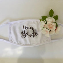 Load image into Gallery viewer, Groom Bride to be Masks - Bridesmaid gift Wedding engagement bachelorette party bridal shower Couple Honeymoon travel masks