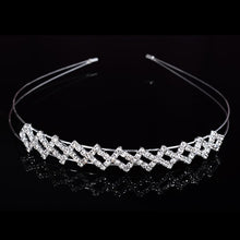 Load image into Gallery viewer, Princess Wedding Bridal Flower Girl Tiara-Crown-Headband Crystal Rhinestone Jewelry Hair Accessories