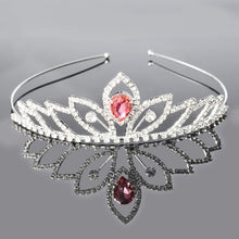 Load image into Gallery viewer, Princess Wedding Bridal Flower Girl Tiara-Crown-Headband Crystal Rhinestone Jewelry Hair Accessories