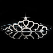 Load image into Gallery viewer, Princess Wedding Bridal Flower Girl Tiara-Crown-Headband Crystal Rhinestone Jewelry Hair Accessories