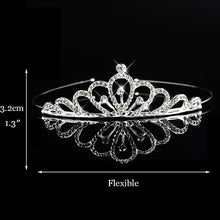 Load image into Gallery viewer, Princess Wedding Bridal Flower Girl Tiara-Crown-Headband Crystal Rhinestone Jewelry Hair Accessories