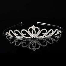 Load image into Gallery viewer, Princess Wedding Bridal Flower Girl Tiara-Crown-Headband Crystal Rhinestone Jewelry Hair Accessories