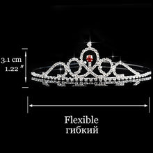 Load image into Gallery viewer, Princess Wedding Bridal Flower Girl Tiara-Crown-Headband Crystal Rhinestone Jewelry Hair Accessories
