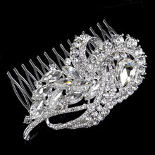 Load image into Gallery viewer, Vintage Large Floral Bridal Hair Combs-Rhinestone Crystal-European Style
