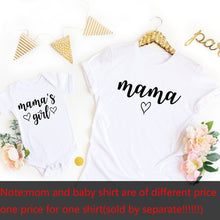 Load image into Gallery viewer, Mommy and Me Shirts Mama Mama's Girl Matching T-Shirts Mommy and Me Outfits Mother Daughter Shirts Gift for New Baby