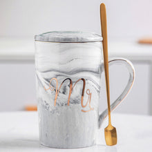 Load image into Gallery viewer, Luxury Flamingo Ceramic Marble Coffee Mugs Milk and Tea Porcelain Cup Packed With Gift Box for Lover Wedding Couples