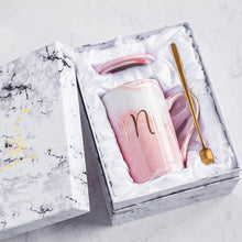 Load image into Gallery viewer, Luxury Flamingo Ceramic Marble Coffee Mugs Milk and Tea Porcelain Cup Packed With Gift Box for Lover Wedding Couples