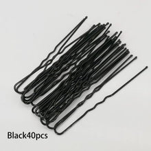 Load image into Gallery viewer, Women U Shape Hair Clips Bobby Pins for Women Girls Brides Hairstyling Tools Accessories Crystal Pearl Hairpins Metal Barrettes