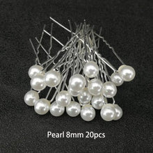 Load image into Gallery viewer, Women U Shape Hair Clips Bobby Pins for Women Girls Brides Hairstyling Tools Accessories Crystal Pearl Hairpins Metal Barrettes