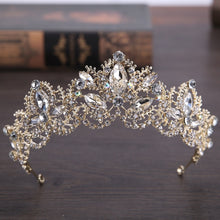 Load image into Gallery viewer, New Fashion Baroque Affordable Crystal Bridal Crown Tiaras for Women Bride Wedding Hair Accessories