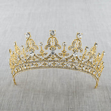Load image into Gallery viewer, New Fashion Baroque Affordable Crystal Bridal Crown Tiaras for Women Bride Wedding Hair Accessories