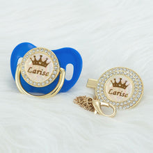 Load image into Gallery viewer, Personalized Crown Name Bling Novelty Baby Pacifier Gift or Favor