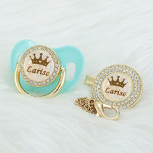Load image into Gallery viewer, Personalized Crown Name Bling Novelty Baby Pacifier Gift or Favor