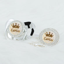 Load image into Gallery viewer, Personalized Crown Name Bling Novelty Baby Pacifier Gift or Favor