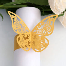 Load image into Gallery viewer, Butterfly Style Paper Rings-Napkins Holders Party Favor Decoration
