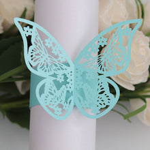 Load image into Gallery viewer, Butterfly Style Paper Rings-Napkins Holders Party Favor Decoration