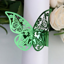 Load image into Gallery viewer, Butterfly Style Paper Rings-Napkins Holders Party Favor Decoration