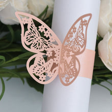 Load image into Gallery viewer, Butterfly Style Paper Rings-Napkins Holders Party Favor Decoration