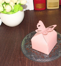 Load image into Gallery viewer, Laser Cut Butterfly Shaped Top Box-Candy Favor or Chocolate Souvenier Container