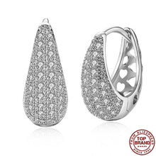Load image into Gallery viewer, Stud Earrings Hot Luxury V Shape Earrings 5A Cubic Zirconia Earrings For Women Fashion Jewelry Cute Wedding Earrings 2021