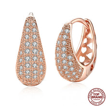Load image into Gallery viewer, Stud Earrings Hot Luxury V Shape Earrings 5A Cubic Zirconia Earrings For Women Fashion Jewelry Cute Wedding Earrings 2021