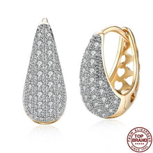 Load image into Gallery viewer, Stud Earrings Hot Luxury V Shape Earrings 5A Cubic Zirconia Earrings For Women Fashion Jewelry Cute Wedding Earrings 2021