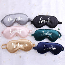Load image into Gallery viewer, Personalized Satin Eye Mask For Sleeping-Bridal Gift-Anniversar- Bachelorette Favor