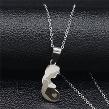 Load image into Gallery viewer, Mom Daughter Stainless Steel Chain Necklace Silver Color Necklaces Pendants Jewelry Mother's Day Christmas Gift